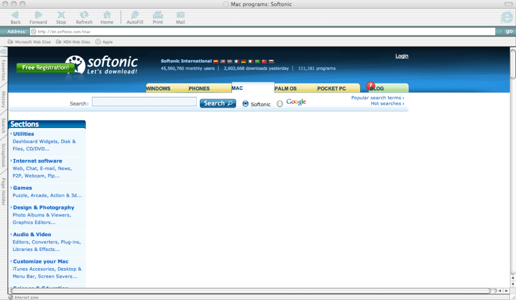 Download Internet Explorer Fore Mac